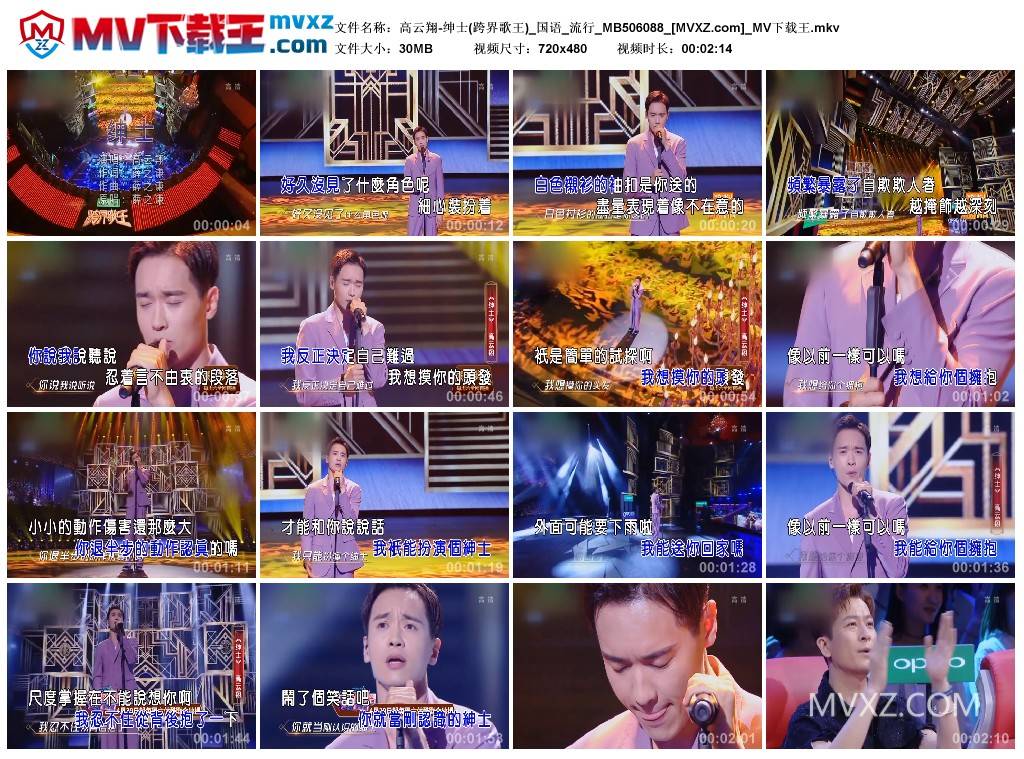 高云翔-绅士(跨界歌王)_国语_流行_MB506088